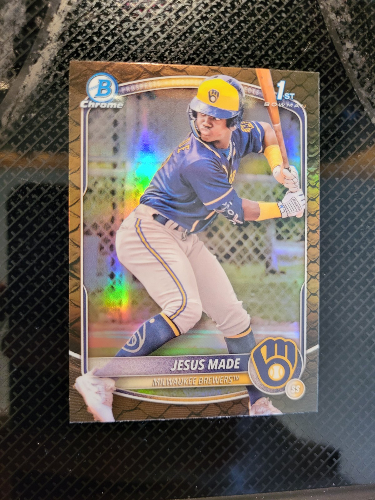 2025 Bowman - Chrome Prospects Jesus Made #BCP-50 Reptilian Refractor (RC)