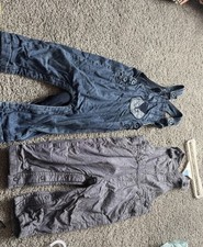 2 X Long Dungarees