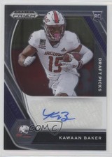 2021 Panini Prizm Draft Picks Draft Picks Auto Kawaan Baker #DPA-KAW Auto 1u6