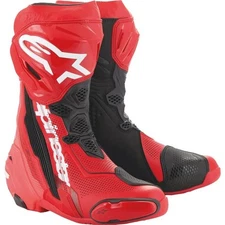 Alpinestars Supertech R Vented Boots | Flo Red Black