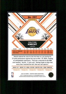 2024-25 Haunted Hoops Orange Pumpkin Parallel Dalton Knecht #297