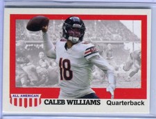 1955 Style All-American Novelty Card #8 Caleb Williams Chicago Bears