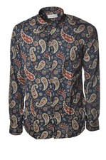 Aglini Uomo Camicia manica lunga Fantasia Taglia 39