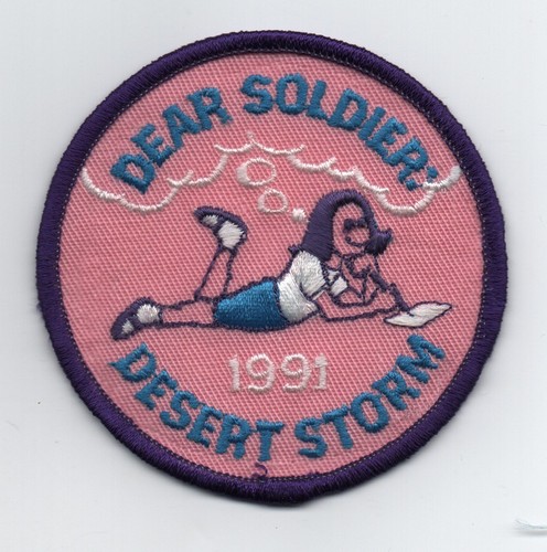 1991 Dear Soldier Desert Strom Patch, Girl Scouts of America, Used