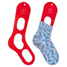 2Pcs Pack Acrylic Sock Blockers for DIY Crochet Socks, Red Knitting Sock Ruler S