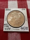 1886 - P Morgan Silver Dollar U.S. Coin Philadelphia Mint 90% Silver $1