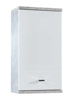 BadmöBel Wandschrank Badschrank HäNgeschrank Badezimmer 1 TüR Betonoptik Weiß