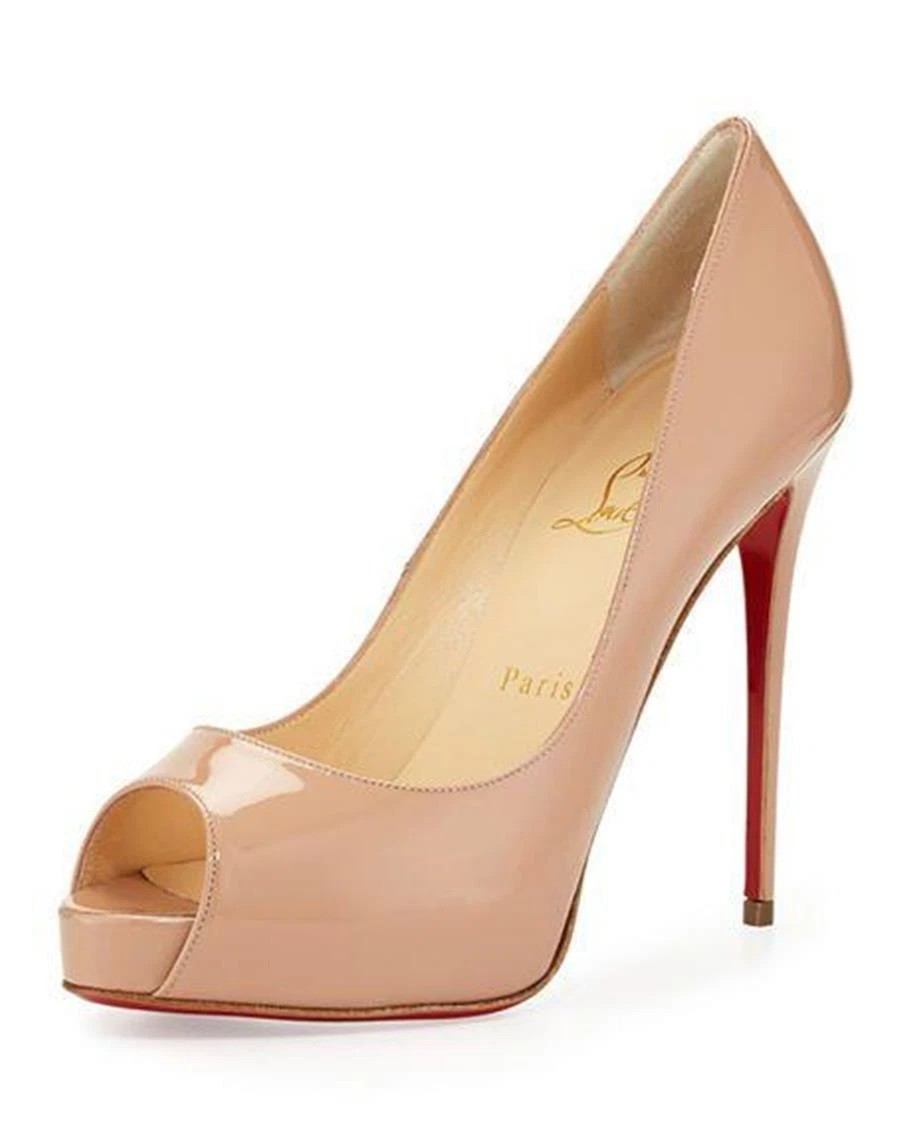 Christian Louboutin NEW VERY PRIVE 120 Platform Peep Toe Pumps