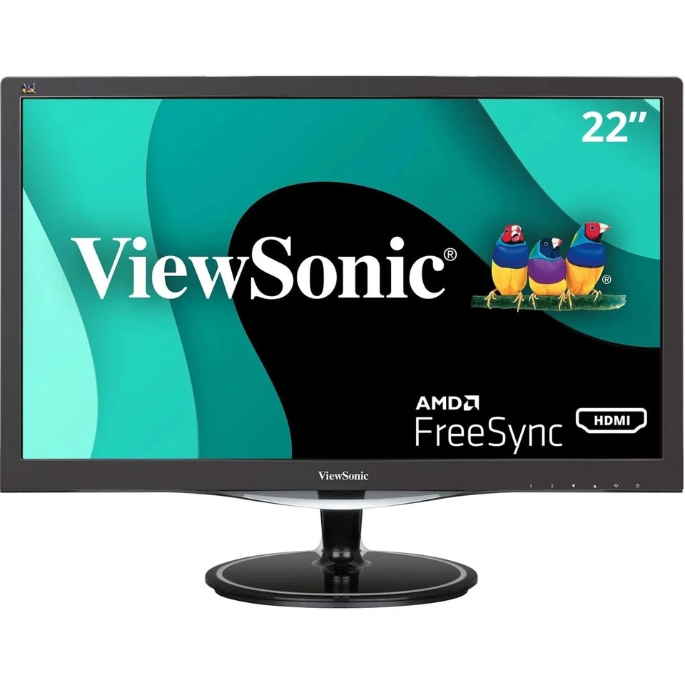 ViewSonic VX2257-mhd 75Hz 22" Monitor with DisplayPort HDMI VGA - Image 2 of 4