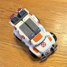 Transformers White Orange Robot Toy Convertible Vehicle Figure