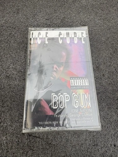 Vintage Ice Cube Rap Cassette  "Bop Gun"  SEALED 90'S RAP