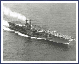 USS FORRESTAL CVA-59 Aircraft Carrier 8 x 10 Official USN Photo