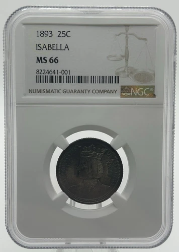 1893 USA Isabella Commemorative Quarter - NGC MS66!