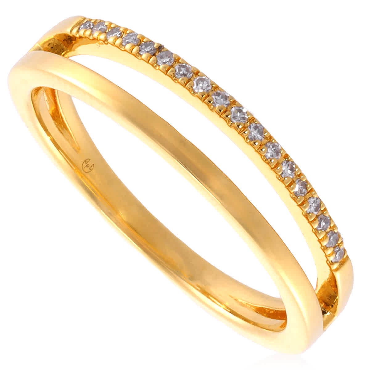 Золотое кольцо Diamanti Per Tutti Duo украшенное бриллиантами 22990₽