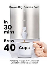 SYBO 40-Cup Commercial Stainless Steel Coffee Urn Percolator Maker  NEW