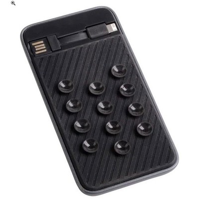 Powerbank 4.000 mAh,OCTOPUS 2/1 Saugnäpfe Camping,Caravan Urlaub Smartphone B
