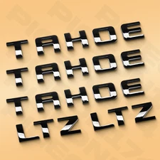 2007-2020 Door Side Emblem For Tahoe Trunk Letter LT LTZ Accessories Gloss Black