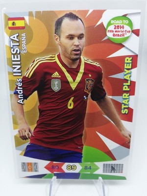 Andres Iniesta, Panini Road To FIFA World CUP 2014 ''Star Player'' Espana