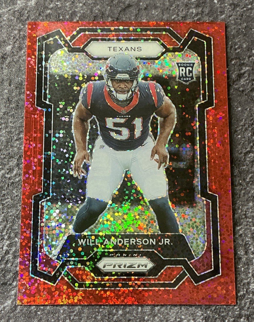 Will Anderson Panini Prizm #342 Red Sparkle