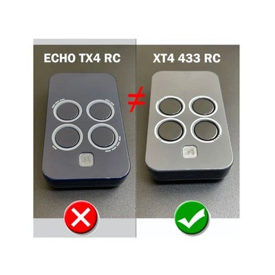 Fernbedienung Kompatibel FAAC 4-Channel Transmitter XT4 433 RC 433MHz