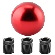 Shift Knob Head Universal Round Shift Knob Red Aluminum Manual Gear Stick