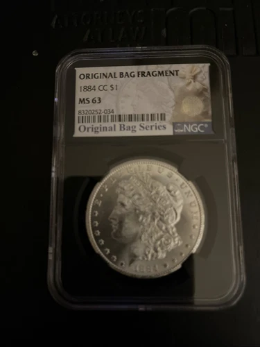 1884 Carson City (CC) MORGAN SILVER DOLLAR - NGC Certified MS-63