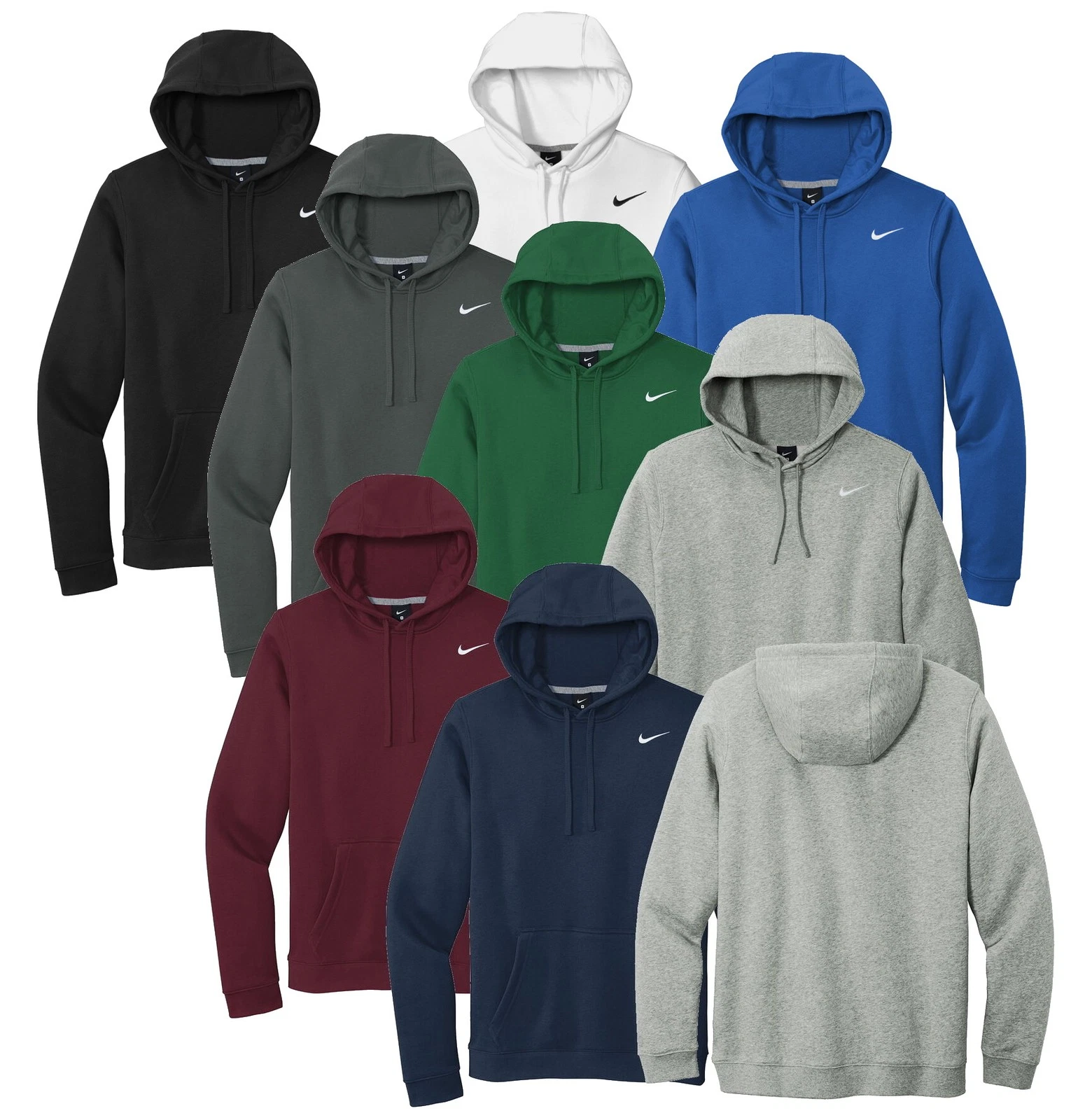 Nike Club Fleece Pullover Hoodie Mens CJ1611 - New 2025