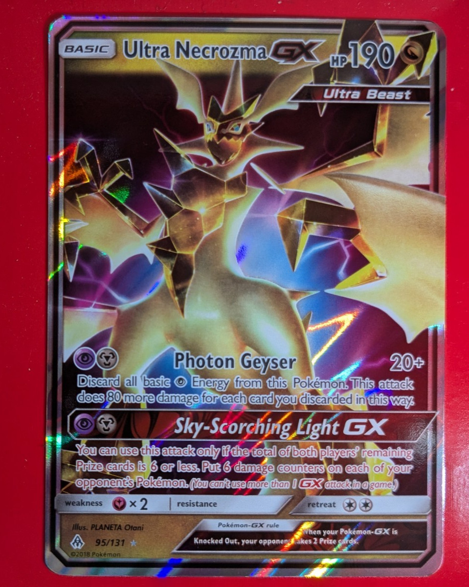 Ultra Necrozma GX 95/131 NM Excellent Condition Sm-Forbidden Light Holo Rare
