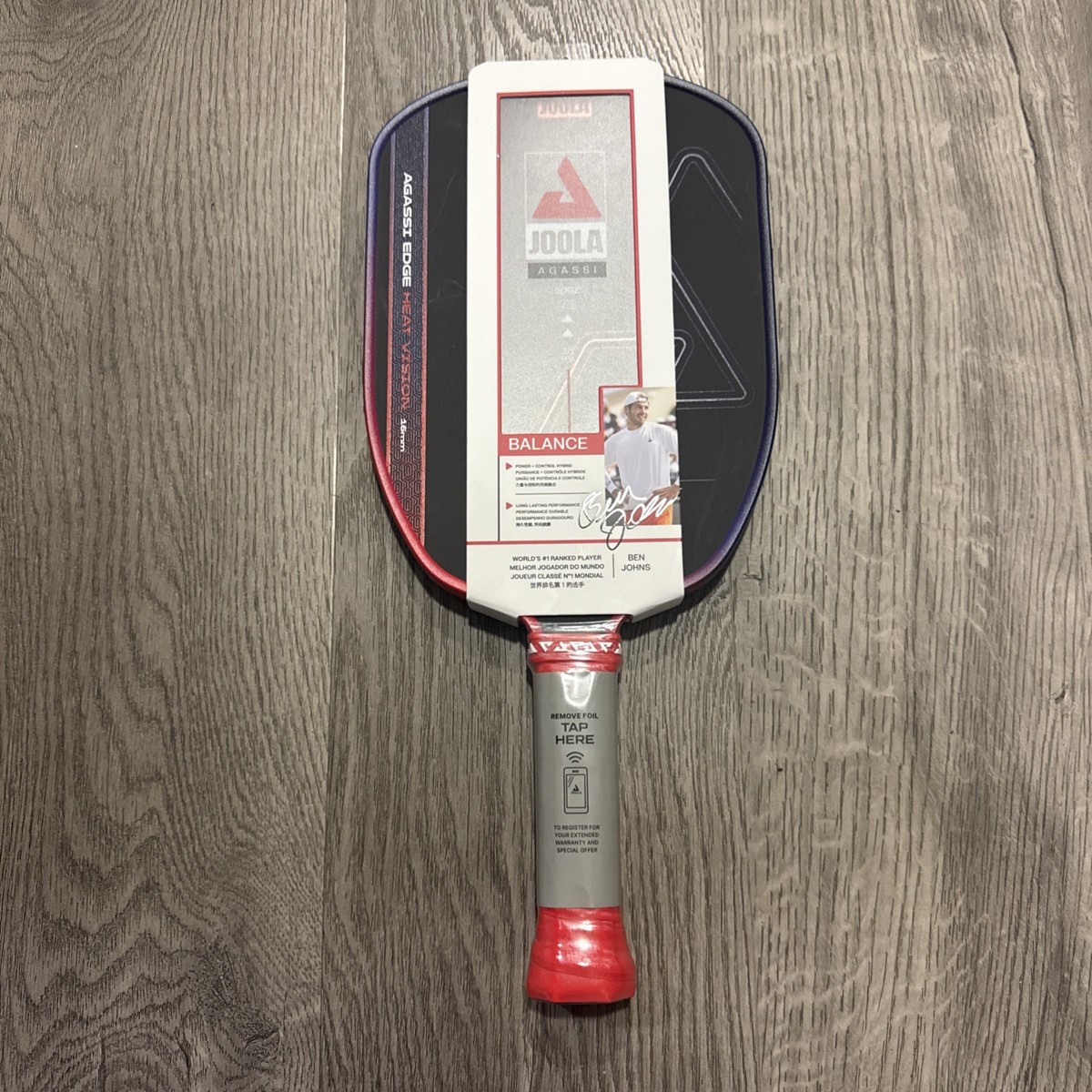 Joola Andre Agassi Edge Heat Vision 16mm Pickleball Paddle **Brand
