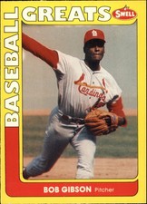 BOB GIBSON ~ 1991 Swell Greats Baseball Trading Card #33