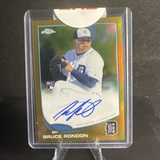 2013 Topps Chrome BRUCE RONDON Gold Refractor Rookie AUTO #'d /50 #85 RC