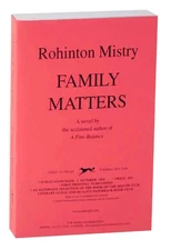Rohinton MISTRY / FAMILY MATTERS Uncorrected Proof 1st Edition 2002 #120199