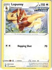 Lopunny Uncommon SWSH08: Fusion Strike 213/264 LP