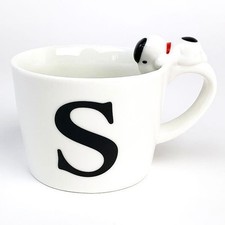 Snoopy Initial Mug with Figure - S