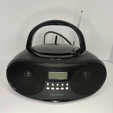 Insignia AM/FM Radio Boombox CD Player Portable Stereo, Black TESTED