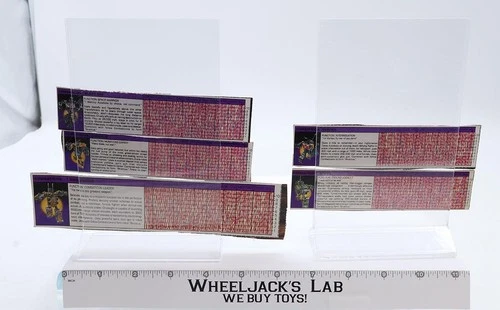 Bruticus Lot of 5 Action Figure Tech Specs 1985 Vintage Hasbro G1 Transformers