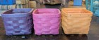 New ListingLongaberger Summer Brights Baskets with Protectors, Set Of Three