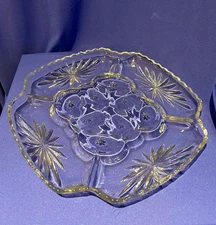 Vintage Anchor Hocking Early American Prescut (EAPC) deviled egg plate.