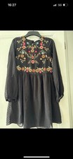  Zara Embroidered Dress Size s