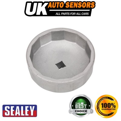 Sealey Ölfilterkappenschlüssel für Mercedes 74,5 mm x 14 Flöten VS7113