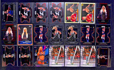 21 WWE Panini Prizm Topps Card Lot - JERRY LAWLER  maryse  CARMELLA  lacey Evans