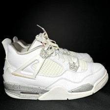 Size 6 - Nike Air Jordan 4 Retro GS White Oreo Men's Shoes - Ships Now