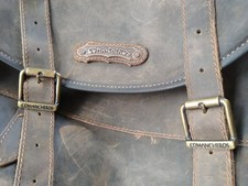 Comancheros Packtaschen mit Bananabag &ndash; Dunkelbraunes Leder | Neu & unbenutzt