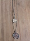 Vintage Layered Gold Tone Faux Coin Necklace — photo 2