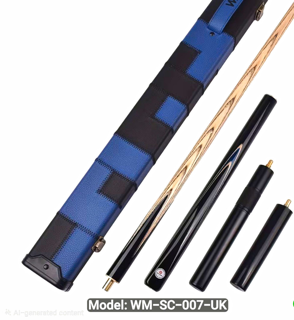 Waymark Snooker Cue Set 3/4 Jointed Cues with Case & Extensions WM-SC-007-UK