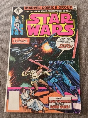 Marvel Comic Star Wars #6 Luke Skywalker Darth Vader 1977 Movie Book Climax RARE