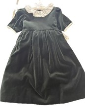 Edgehill collection dress 5 Princess Sleeve Green Velvet Lace Collar Bow FREE SH