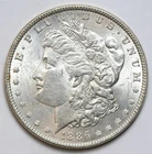 1886 $1 Morgan Silver Dollar Uncirculated - RAW - Nice Luster