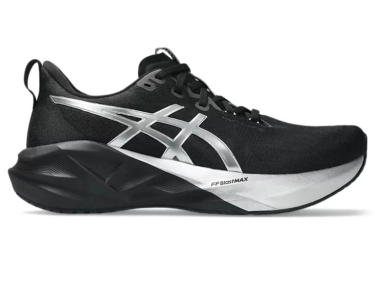 Asics NOVABLAST 5 PLATINUM in Black and Silver All Sizes