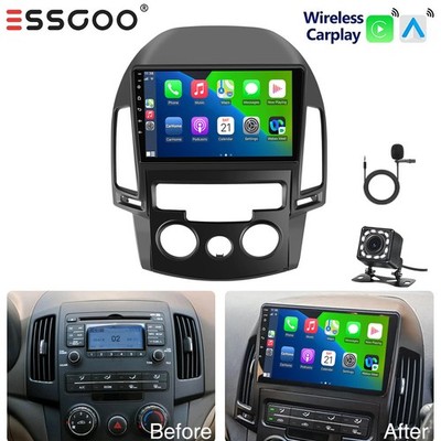 9'' Autoradio Für Hyundai i30 2006-2011 Apple Carplay Android Auto BT RDS KAM MIC